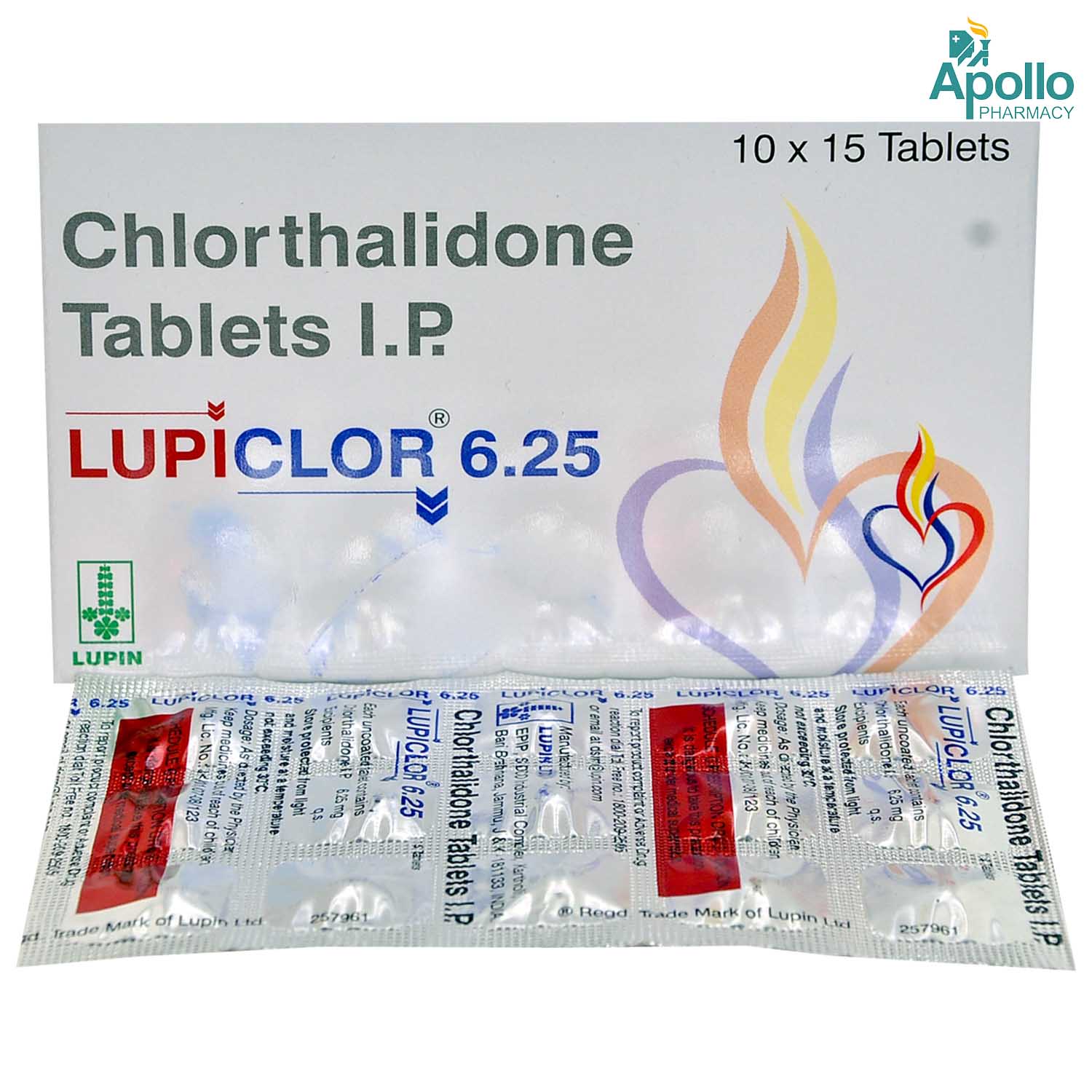 Lupiclor 6.25mg Tablet 15's, Pack of 15 TABLETS Lupiclor 6.25mg Tablet 15's, Pack of 15 TABLETS