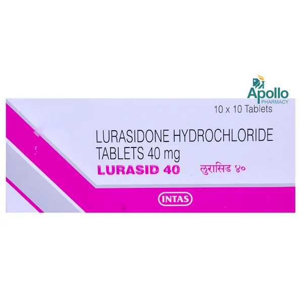 Lurasid 40 Tablet 10's, Pack of 10 TABLETS