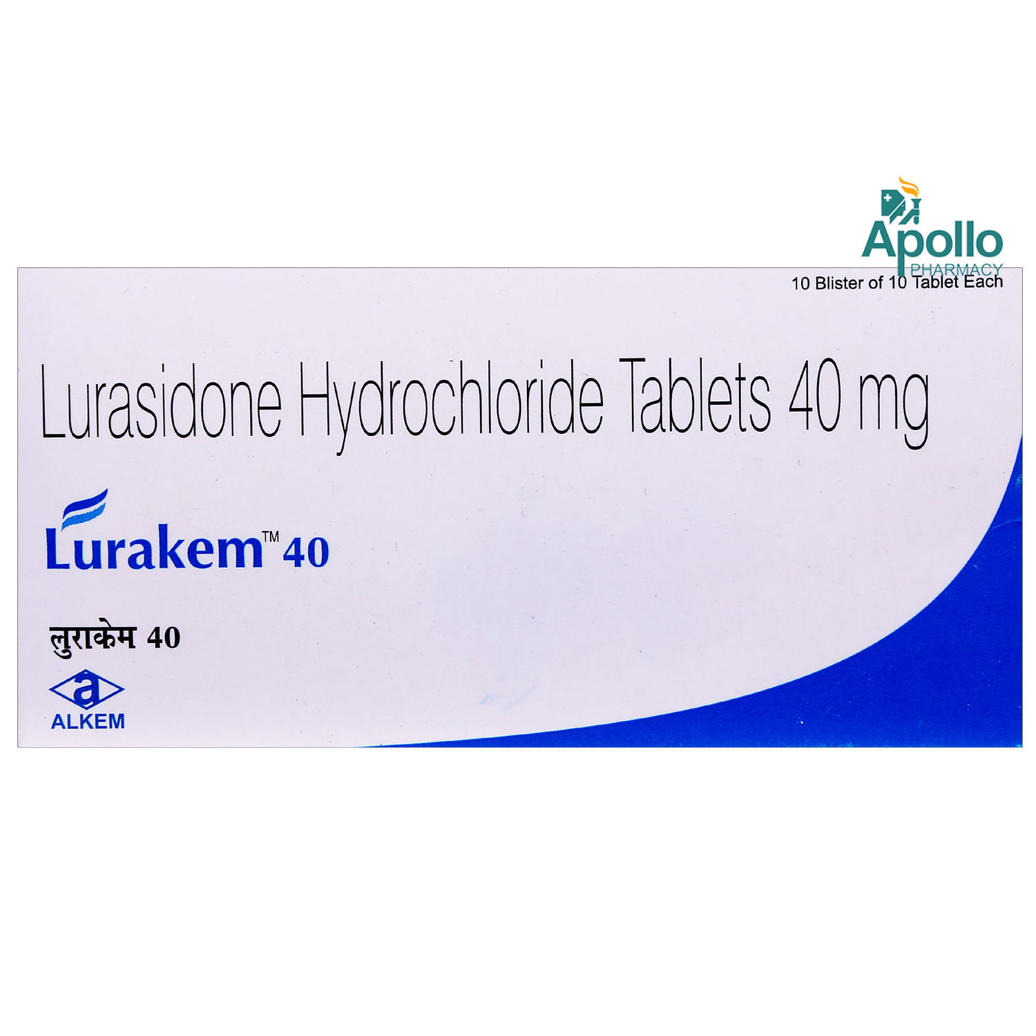 LURAKEM 40MG TABLET 10'S , Pack of 10 TabletS