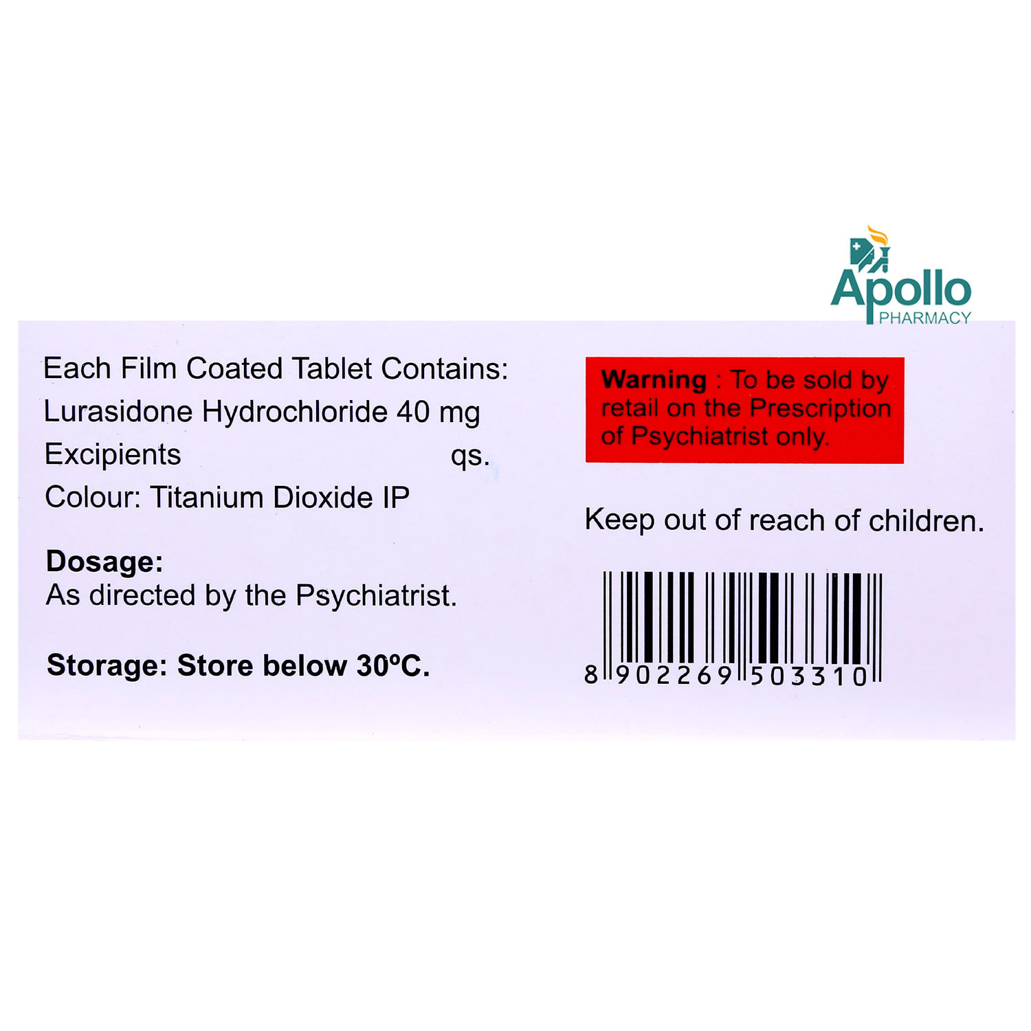 Lurakem-40 Tablet 10's, Pack of 10 TabletS Lurakem-40 Tablet 10's, Pack of 10 TabletS