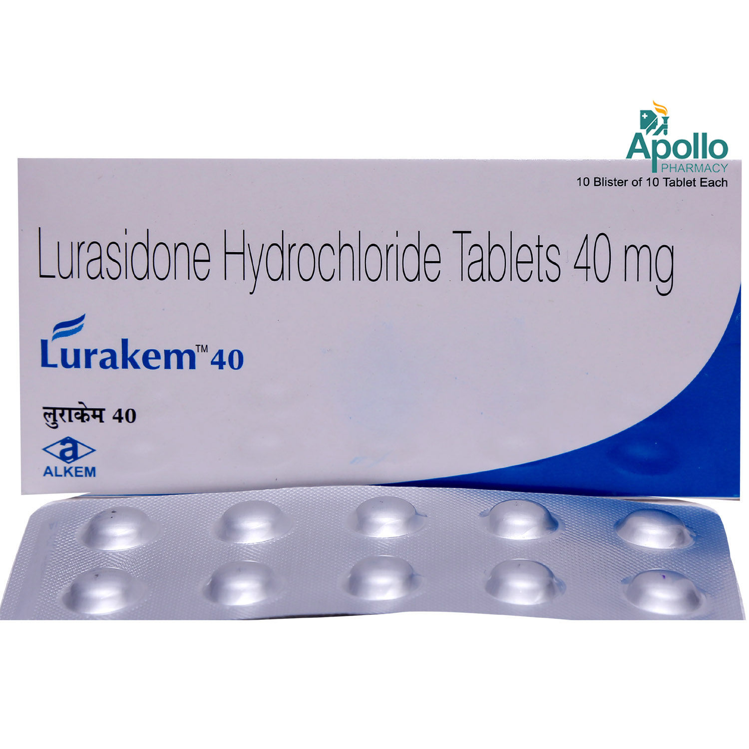 LURAKEM 40MG TABLET 10'S , Pack of 10 TabletS