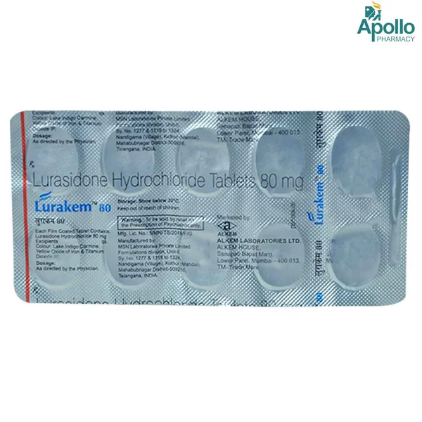 LURAKEM 80MG TABLET 10'S