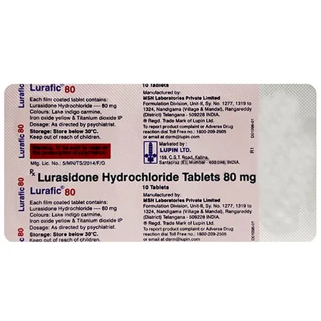 Lurafic 80 mg Tablet 10's