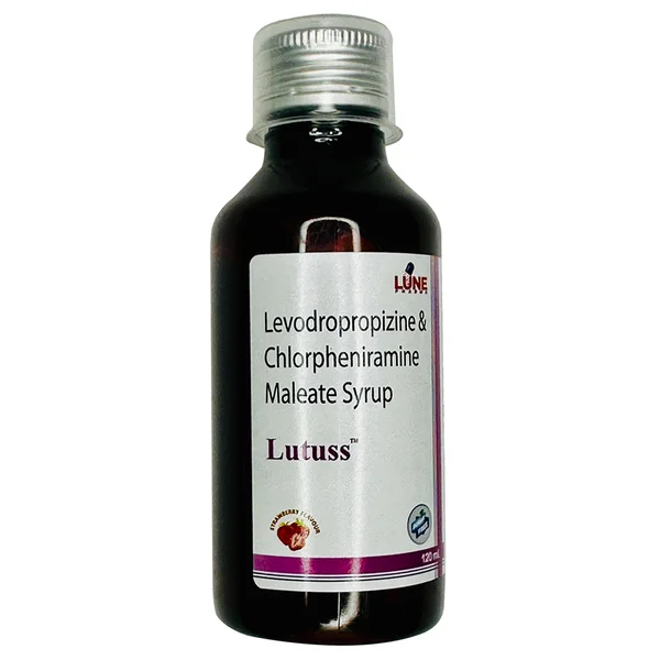 Lutuss Sugar Free Strawberry Flavour Syrup 120 ml