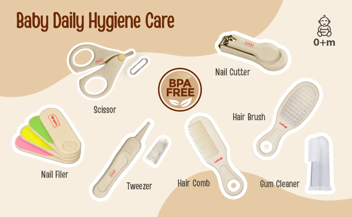 Buy Luvlap 7-In-1 Grooming Set for 0M+ (19374), Count 19