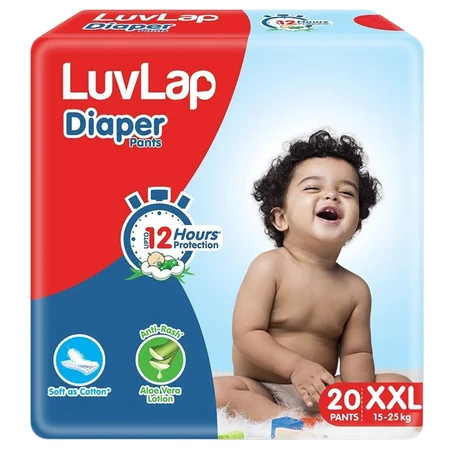 Luvlap Pant Style Baby Diapers XXL, 20 Count