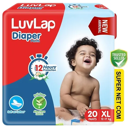 Luvlap Pant Style Baby Diapers XL, 20 Count