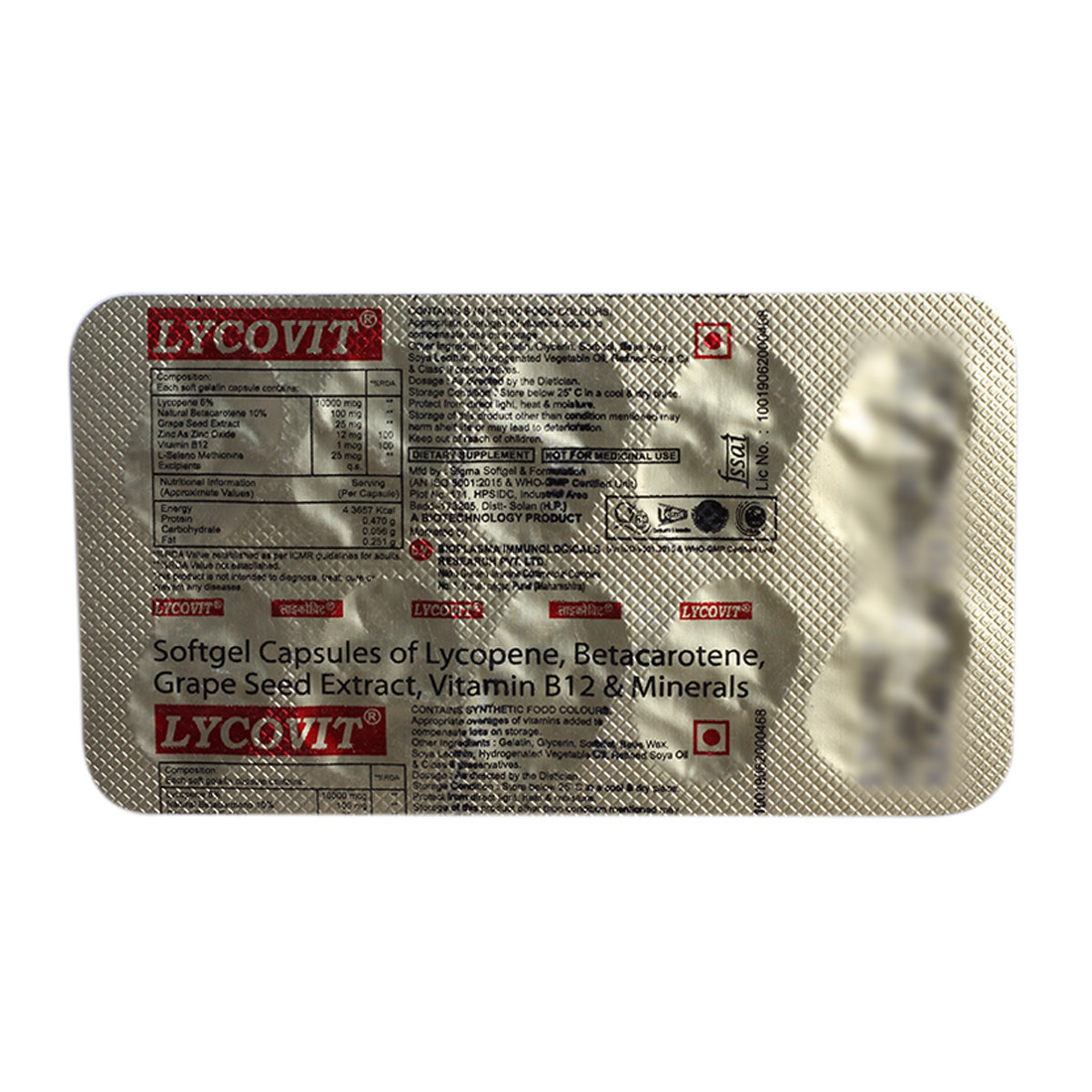 Lycovit Capsule 10's, Pack of 10 Lycovit Capsule 10's, Pack of 10