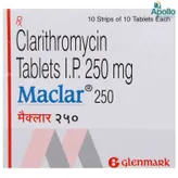 Maclar 250 Tablet 10's, Pack of 10 TabletS