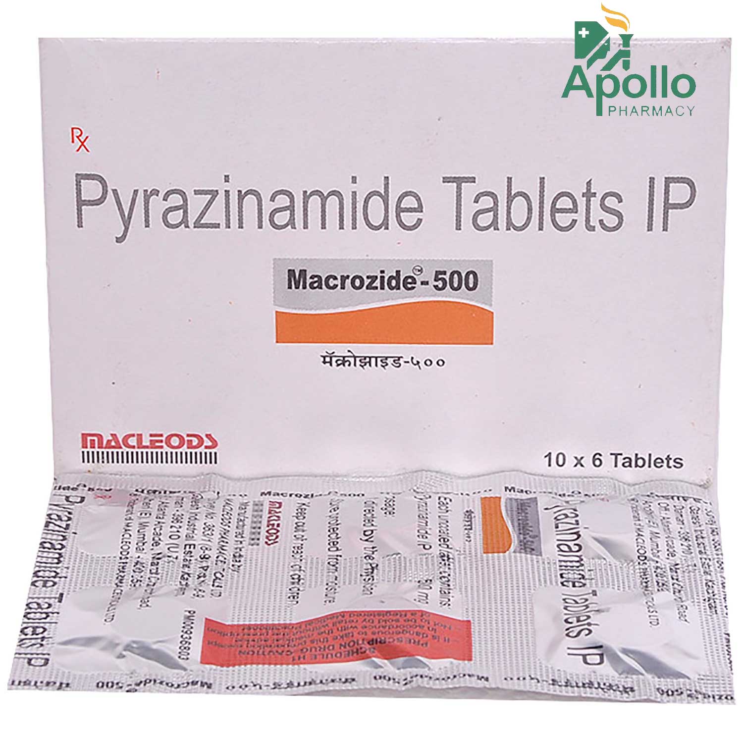 Macrozide-500 Tablet 6's, Pack of 6 TABLETS Macrozide-500 Tablet 6's, Pack of 6 TABLETS