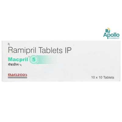 Macpril 5 Tablet 10's, Pack of 10 TABLETS