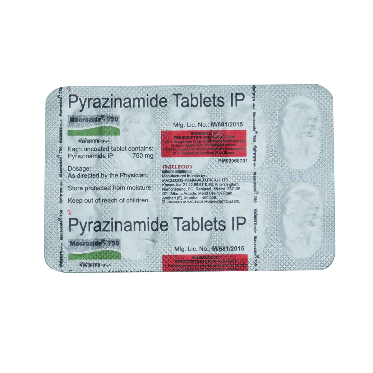 Buy Macrozide-750 Tablet 10's Online