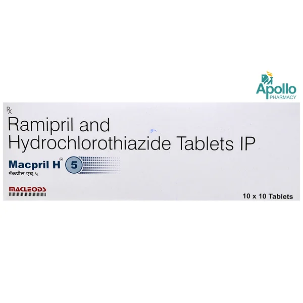 Macpril H 5 Tablet 10's, Pack of 10