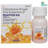 Macpod 50 mg Suspension 30 ml, Pack of 1 LIQUID