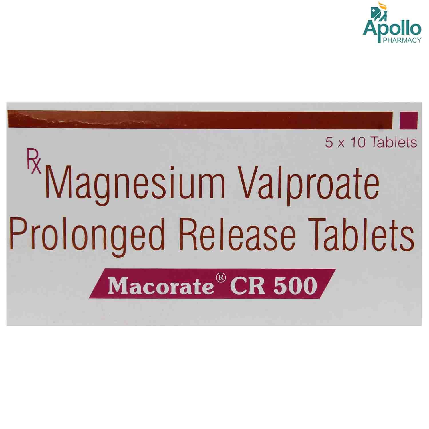 Macorate CR 500 Tablet 10's, Pack of 10 TabletS Macorate CR 500 Tablet 10's, Pack of 10 TabletS