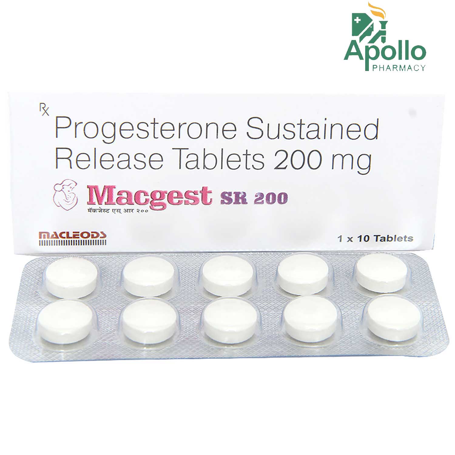 Macgest SR 200 Tablet 10's, Pack of 10 TABLETS Macgest SR 200 Tablet 10's, Pack of 10 TABLETS