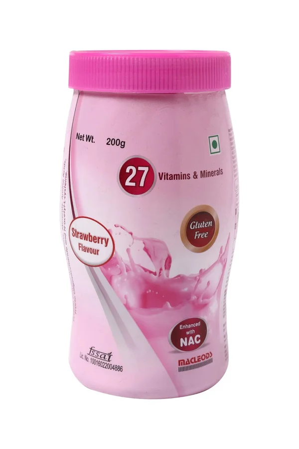 Macprot Resp Strawberry Flavour Powder 200 gm