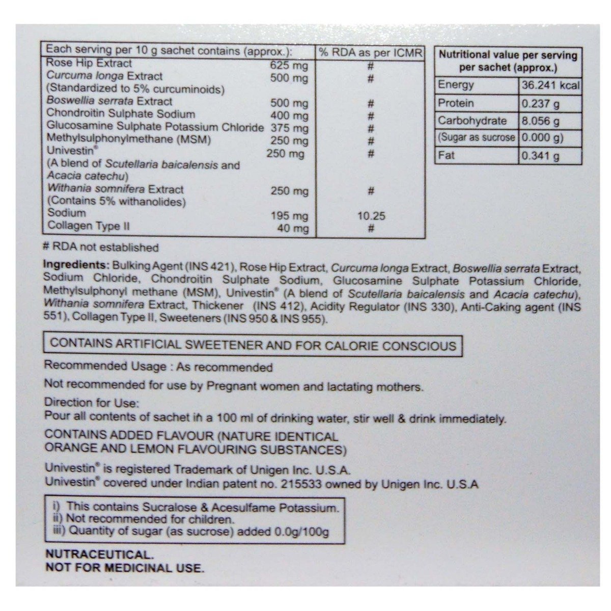 Macvestin Total Sachet, 10 gm, Pack of 1 Macvestin Total Sachet, 10 gm, Pack of 1