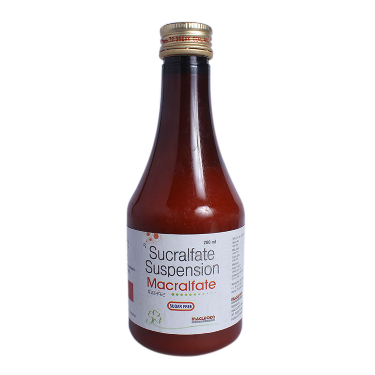 Macralfate Sugar Free Suspension 200 ml Macralfate Sugar Free Suspension 200 ml