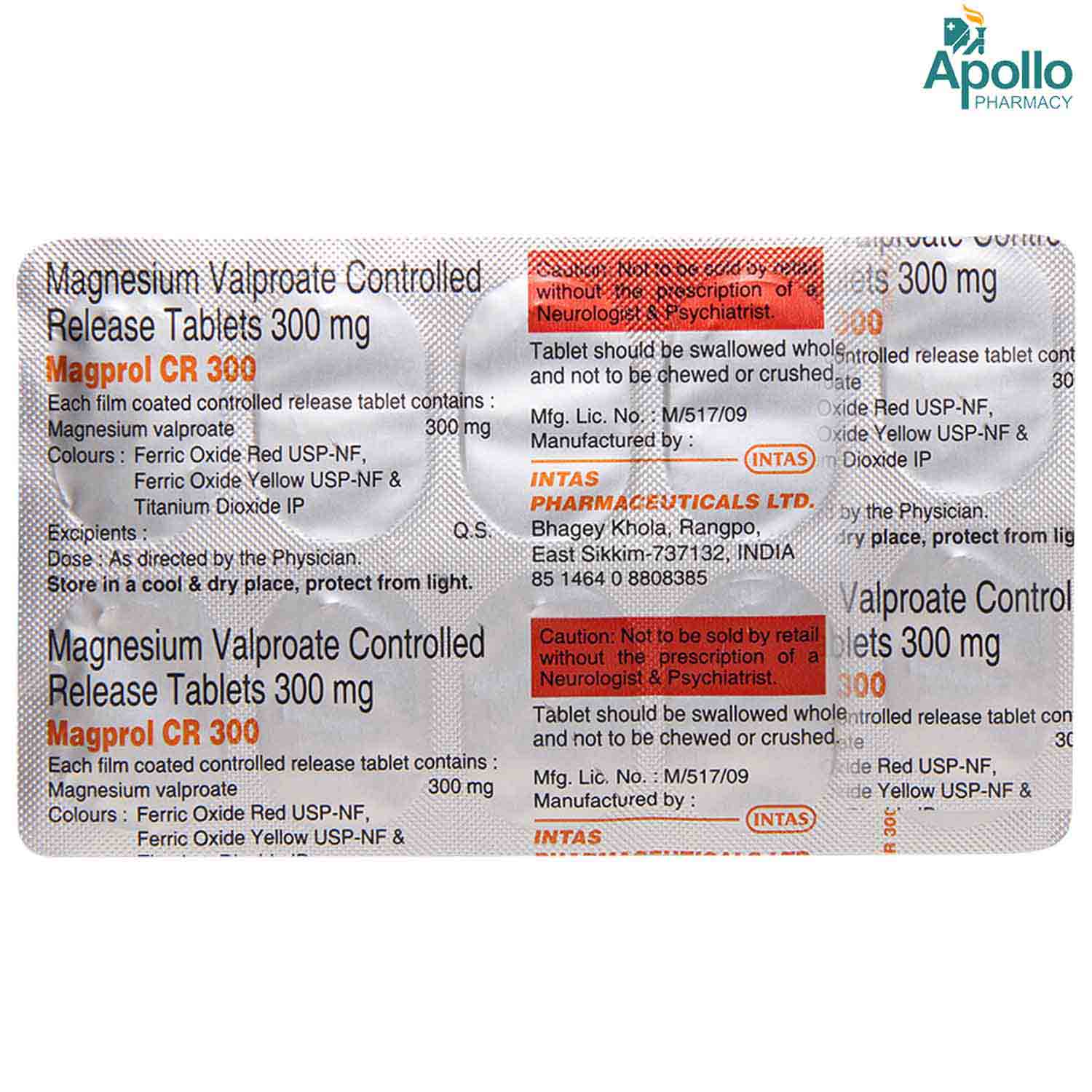 Magprol CR 300 Tablet 10's, Pack of 10 TABLETS
