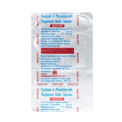 MAG-P5P Capsule 10's, Pack of 10 TABLETS