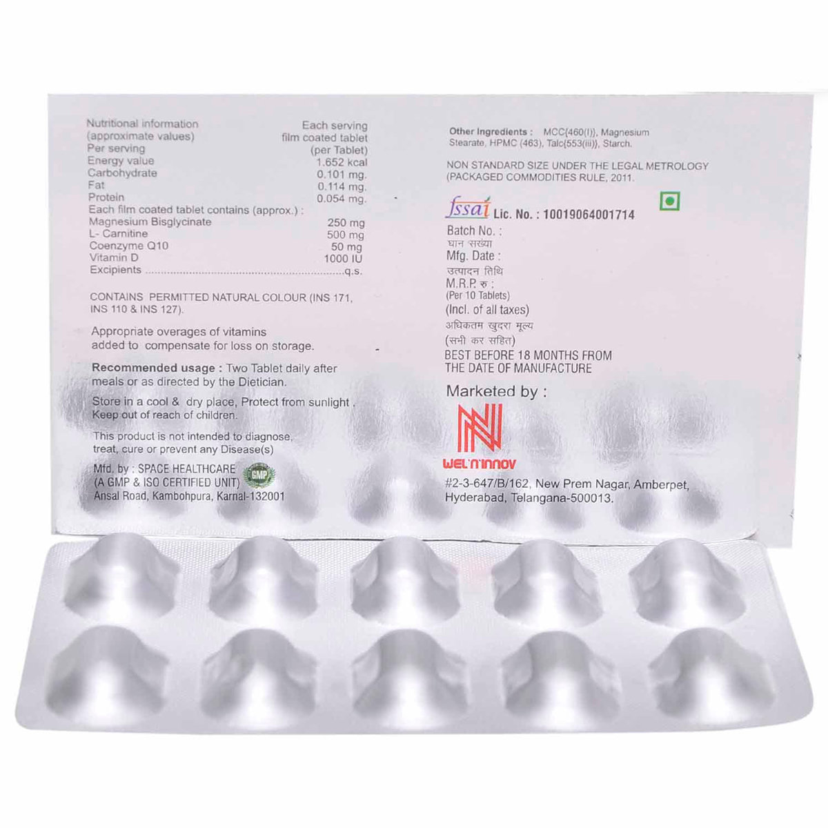 Magniwel Qc Tablet 10's, Pack of 10 Magniwel Qc Tablet 10's, Pack of 10