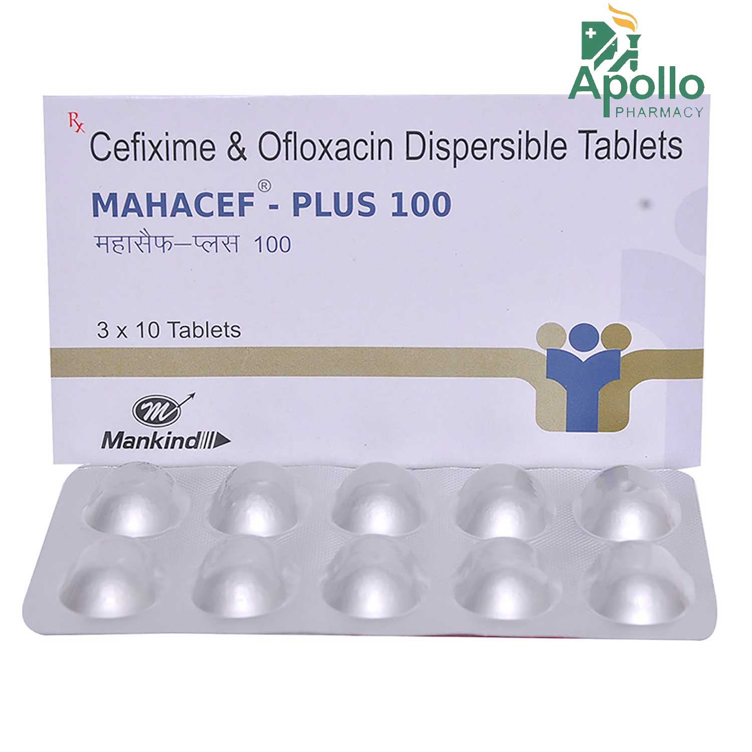 MAHACEF PLUS 100MG TABLET, Pack of 10 TABLETS MAHACEF PLUS 100MG TABLET, Pack of 10 TABLETS