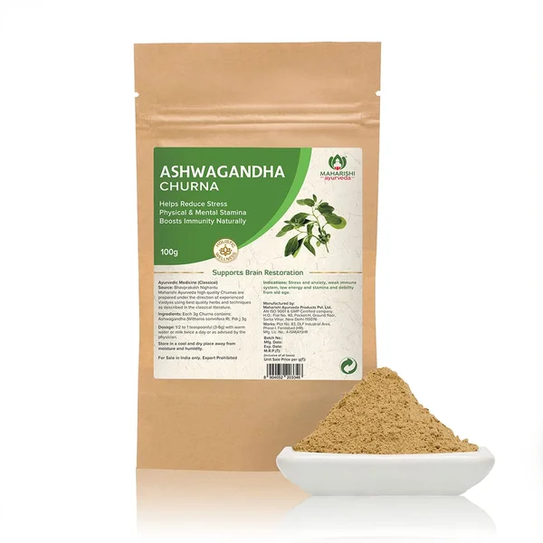 Maharishi Ayurveda Ashwagandha Churna, 100 gm, Pack of 1