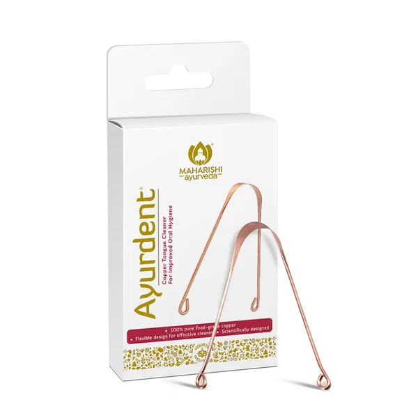 Maharishi Ayurveda Ayurdent Copper Tongue Cleaner, 1 Count, Pack of 1