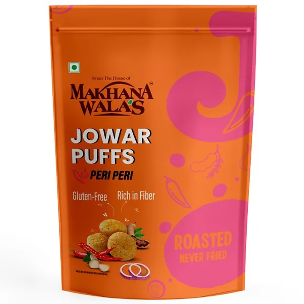 Makhanawala's Jowar Puffs Peri Peri, 60 gm