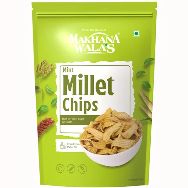 Makhanawala's Mint Millet Chips, 50 gm