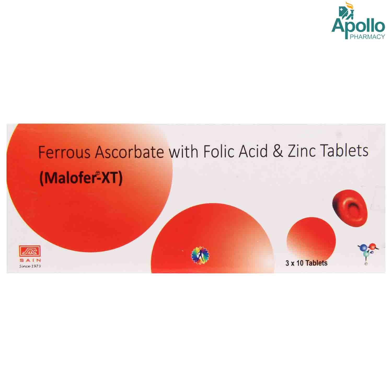 Malofer-XT Tablet 10's, Pack of 10 TABLETS