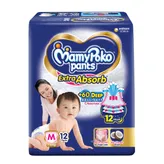MamyPoko Extra Absorb Diaper Pants Medium, 12 Count, Pack of 1