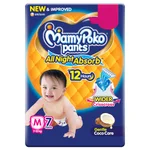 MamyPoko All Night Absorb Diaper Pants Medium, 7 Count