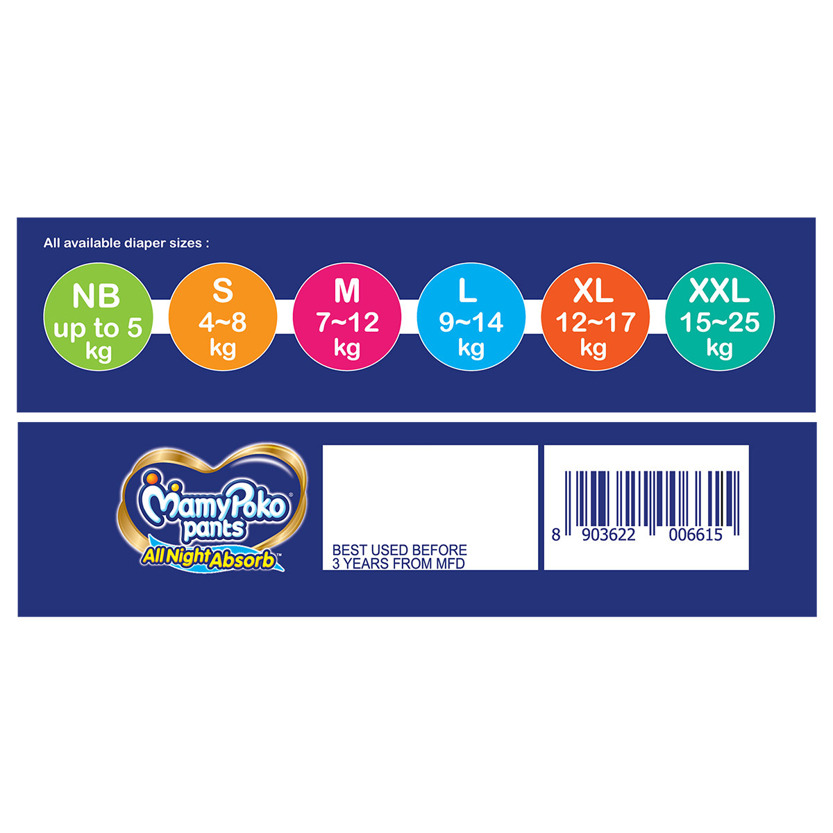 MamyPoko All Night Absorb Diaper Pants XL, 6 Count, Pack of 1 MamyPoko All Night Absorb Diaper Pants XL, 6 Count, Pack of 1