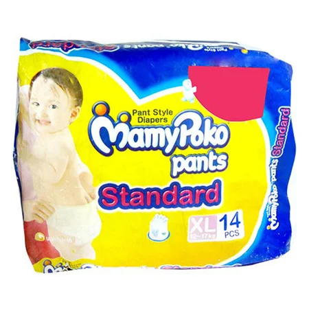 MamyPoko All Night Absorb Diapers Pants XL, 14 Count