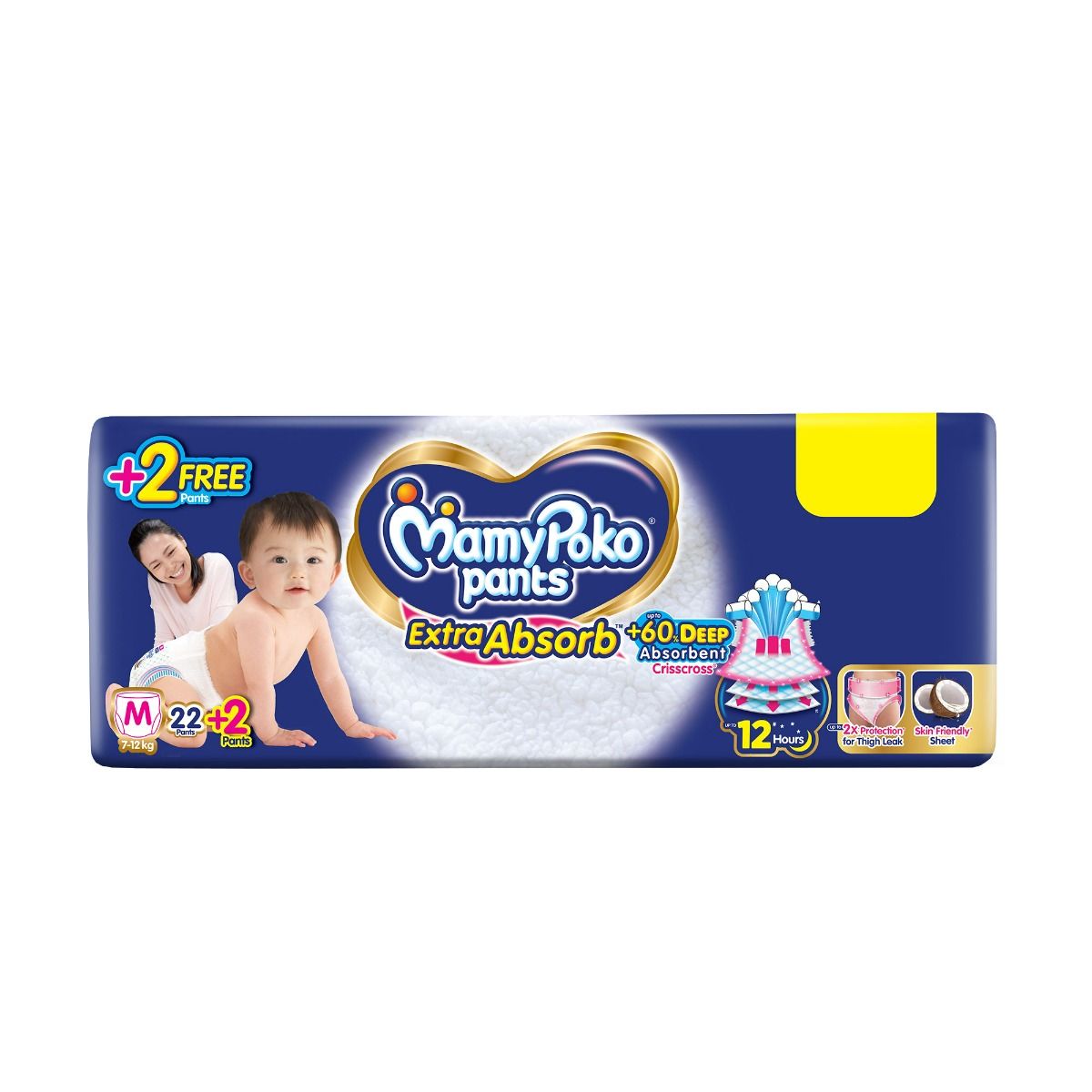 Buy MamyPoko Extra Absorb Diaper Pants, Medium (Pack of 74) for Kids Online  at Low Prices in India - Amazon.in