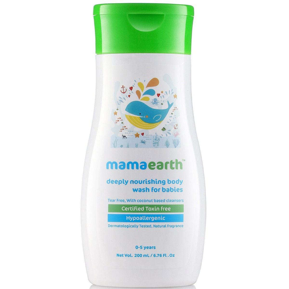 Mamaearth Deeply Nourishing Body Wash For Babies, 0 to 5 Years, 200 ml