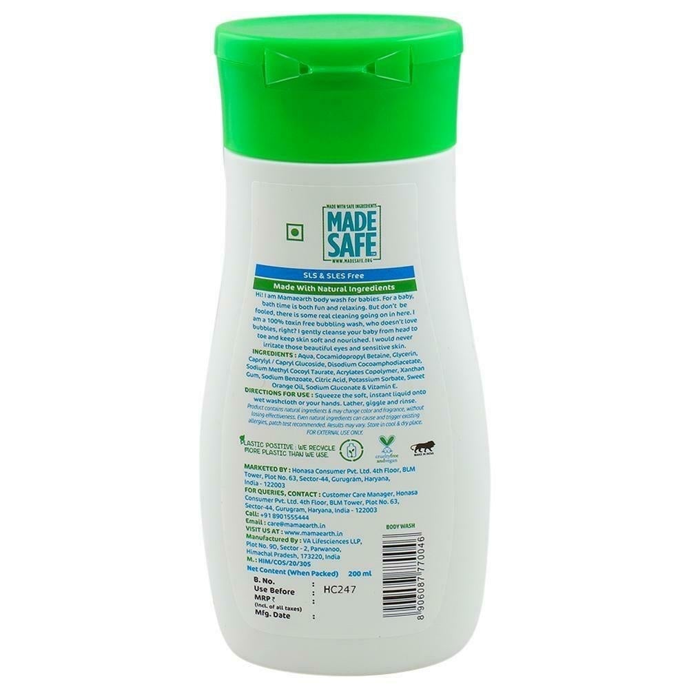 Mamaearth Deeply Nourishing Body Wash For Babies, 0 to 5 Years, 200 ml, Pack of 1 Mamaearth Deeply Nourishing Body Wash For Babies, 0 to 5 Years, 200 ml, Pack of 1