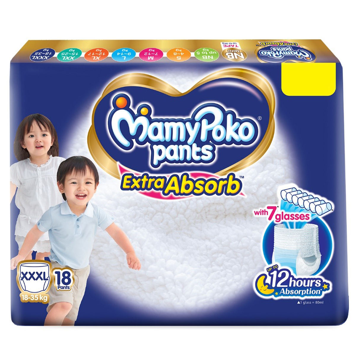 Buy MamyPoko Extra Absorb Diaper Pants XXXL, 18 Count Online