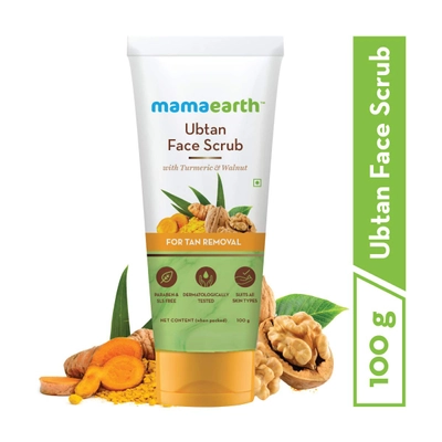 Mamaearth Ubtan Face Scrub, 100 gm, Pack of 1