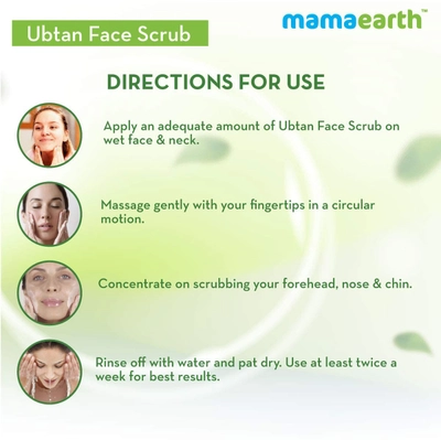 Mamaearth Ubtan Face Scrub, 100 gm, Pack of 1