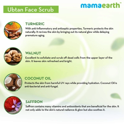 Mamaearth Ubtan Face Scrub, 100 gm, Pack of 1