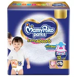 MamyPoko Extra Absorb Diaper Pants XL, 16 Count