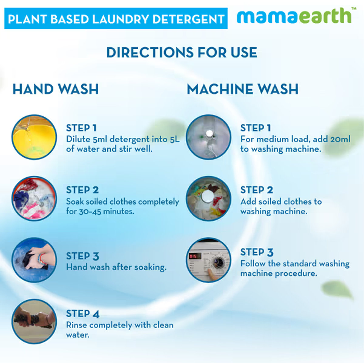 Mamaearth Plant Based Baby Laundry Liquid Detergent for 0+ Months, 1000 ml, Pack of 1 Mamaearth Plant Based Baby Laundry Liquid Detergent for 0+ Months, 1000 ml, Pack of 1