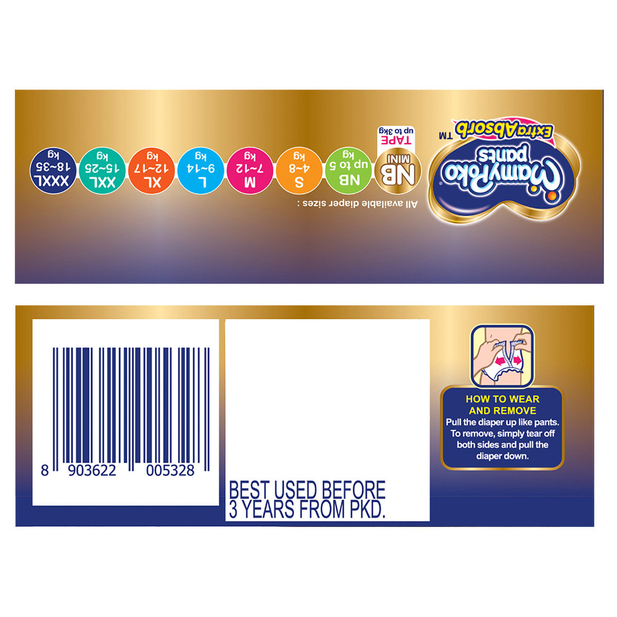 MamyPoko Extra Absorb Diaper Pants Large, 20 Count, Pack of 1 MamyPoko Extra Absorb Diaper Pants Large, 20 Count, Pack of 1