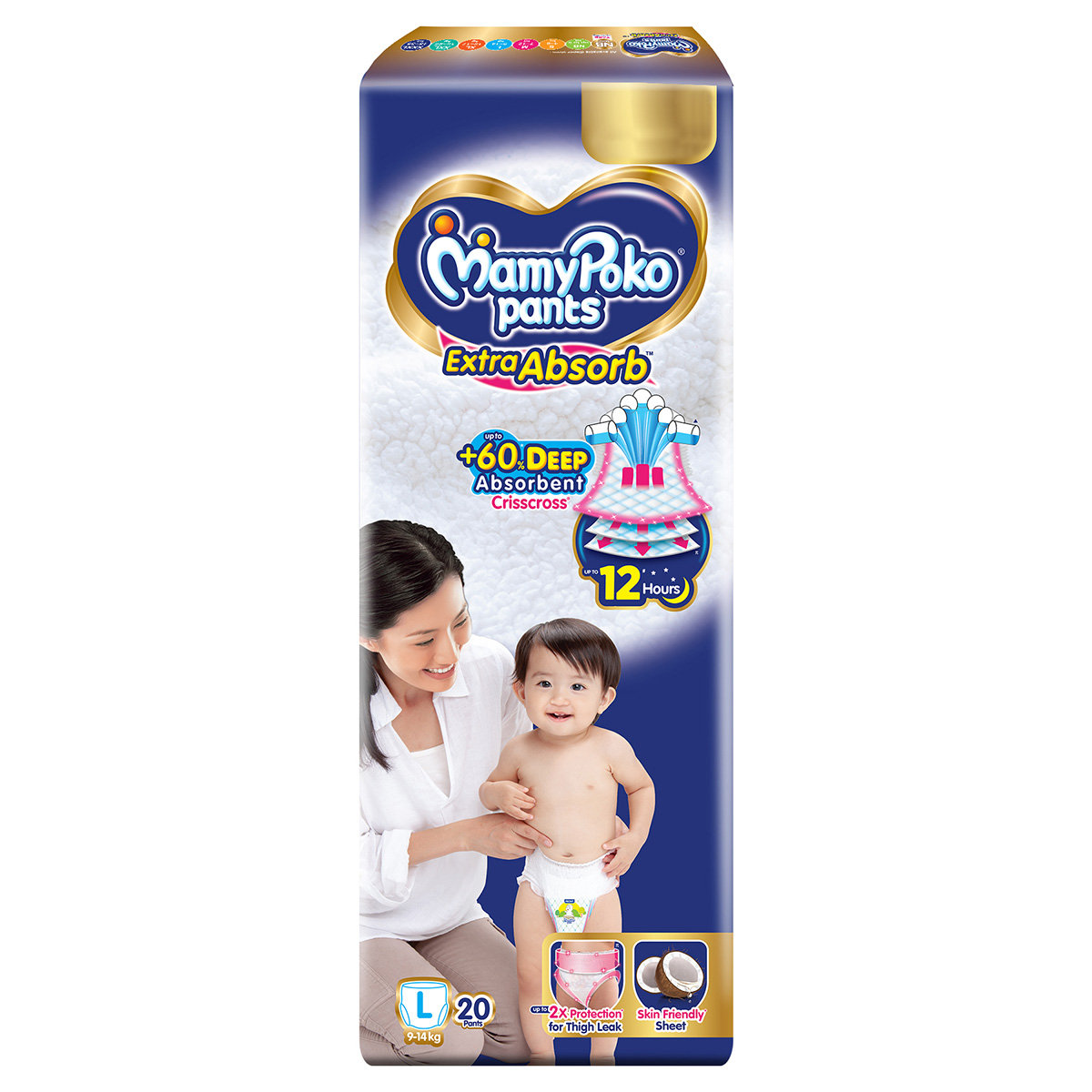 MamyPoko Extra Absorb Diaper Pants Large, 20 Count, Pack of 1 MamyPoko Extra Absorb Diaper Pants Large, 20 Count, Pack of 1