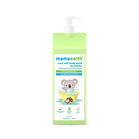 Mamaearth Coco Soft Body Wash for 0+ Years Babies, 400 ml