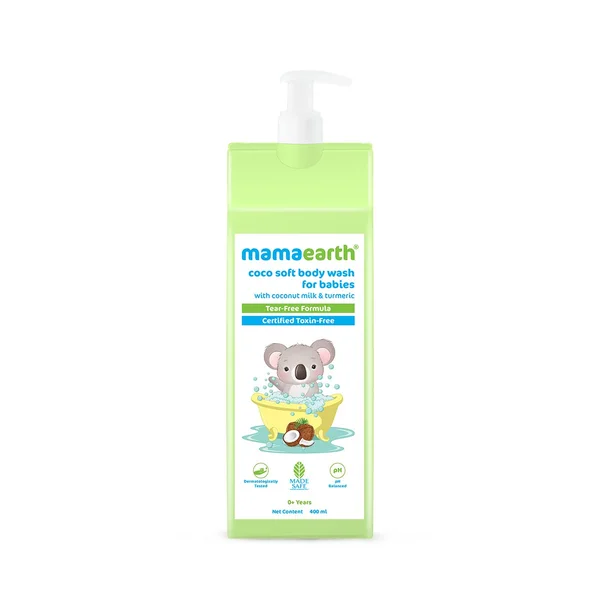 Mamaearth Coco Soft Body Wash for 0+ Years Babies, 400 ml, Pack of 1