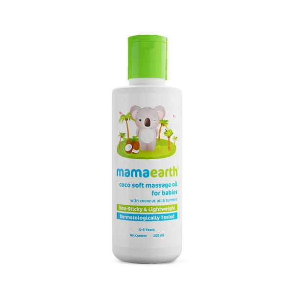 Mamaearth Coco Soft Massage Oil for 0-5 years Babies, 200 ml, Pack of 1